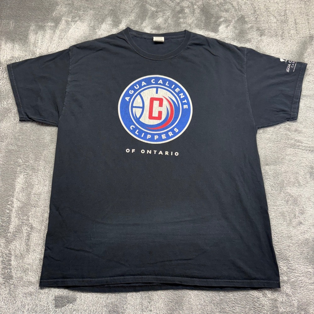 Fruit of the Loom Clippers T-Shirt Men XL Black Good Agua Caliente G League‎ Tee